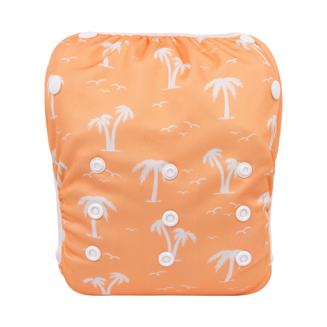 ALVABABY Big Size Positioning Printed Swim Diaper- Coconut tree(ZSWD-BS07A)