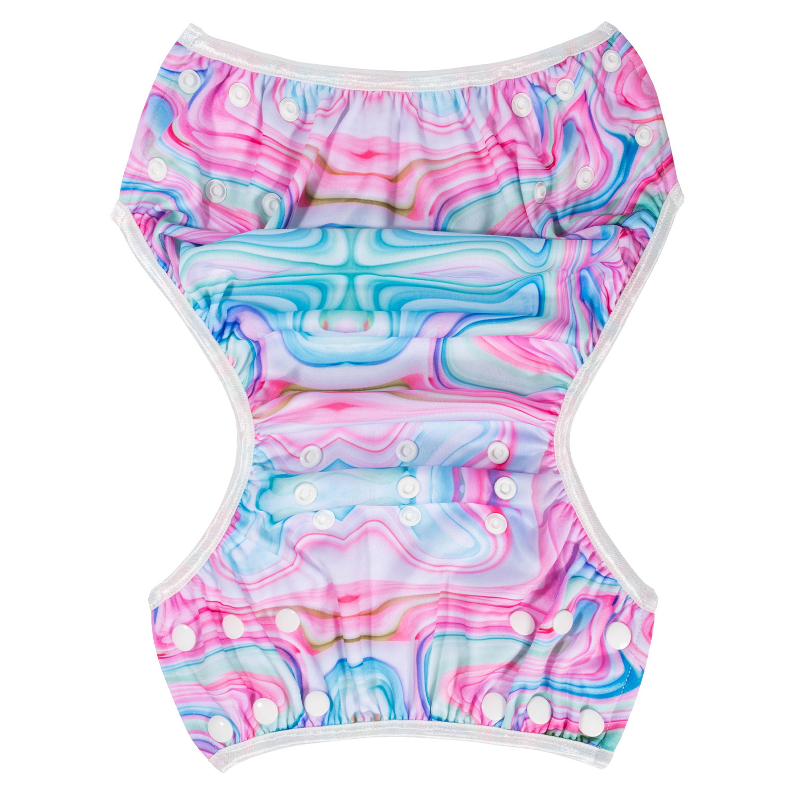 Swim Diaper 3-Pack Reusable S For Babies Super Soft, Adjustable