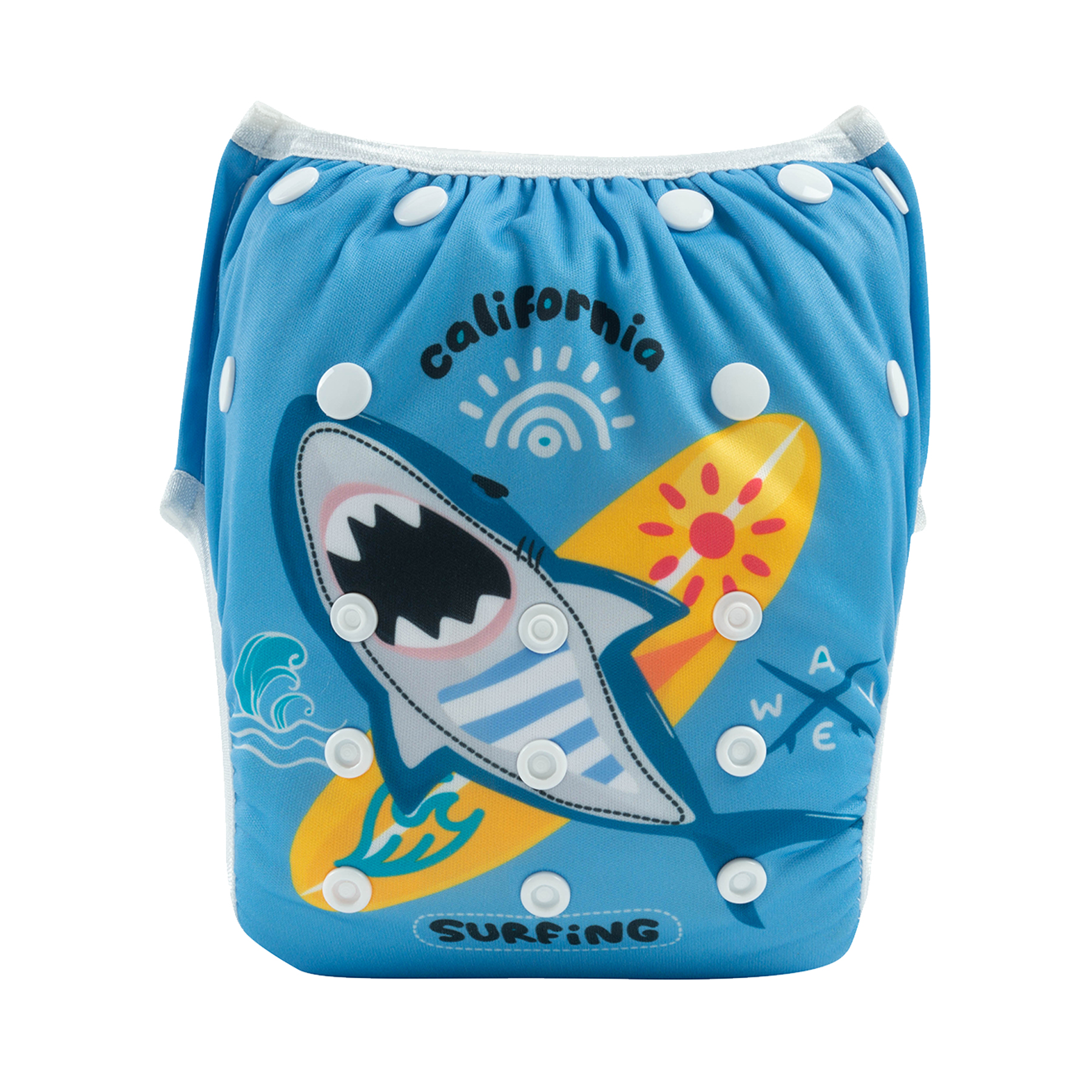 ALVABABY 2PCS Reusable Swim Diaper - Adjustable One Size Swimwear for Infants & Toddlers (2SW-WZ24)