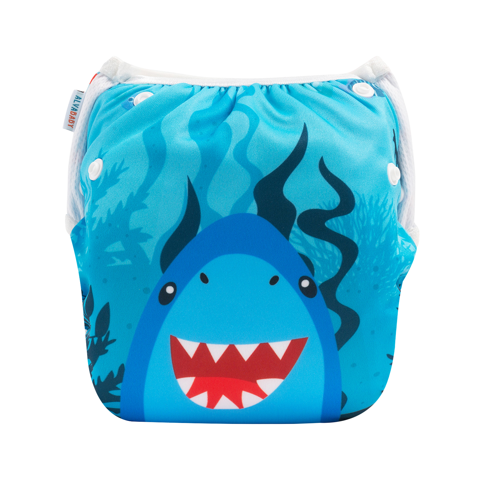 ALVABABY 2PCS Reusable Swim Diaper - Adjustable One Size Swimwear for Infants & Toddlers (2SW-WZ25)
