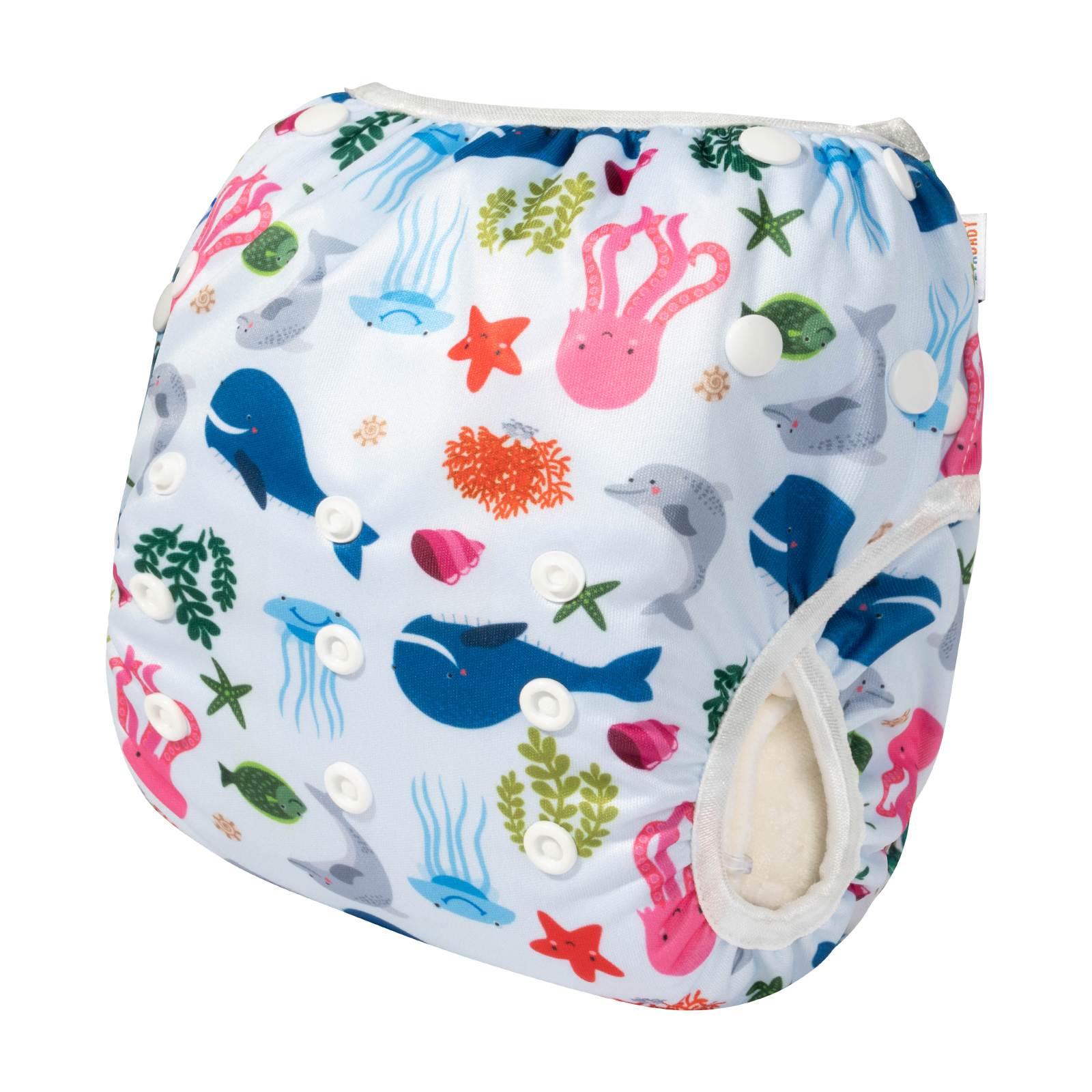 ALVABABY Reusable Swim Diaper - Adjustable Large Size Swimwear for Infants & Toddlers (Animals, ZSW-YK86A)