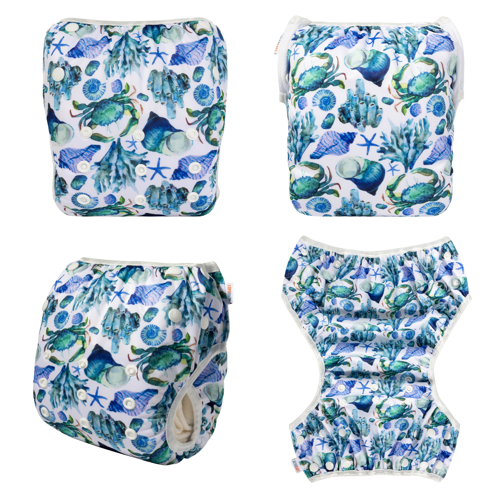 ALVABABY Reusable Swim Diaper - Adjustable Large Size Swimwear for Infants & Toddlers  (ZSW81A)