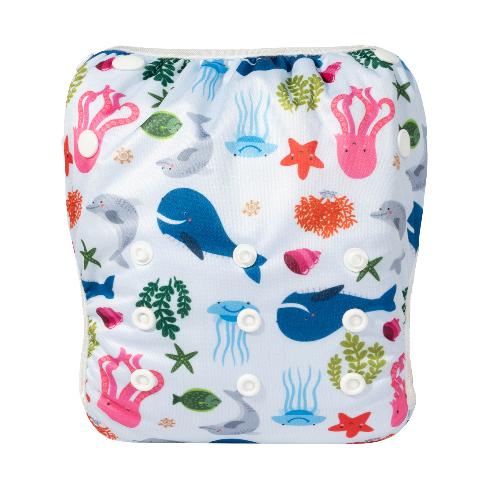 ALVABABY Reusable Swim Diaper - Adjustable Large Size Swimwear for Infants & Toddlers (Animals, ZSW-YK86A)