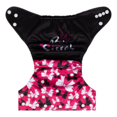 ALVABABY One Size Positioning Printed Cloth Diaper-(YDP186A)