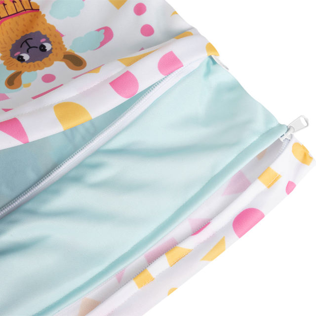 ALVABABY Diaper Wet Dry Bag with Two Zippered Pockets (L-YDP164A)