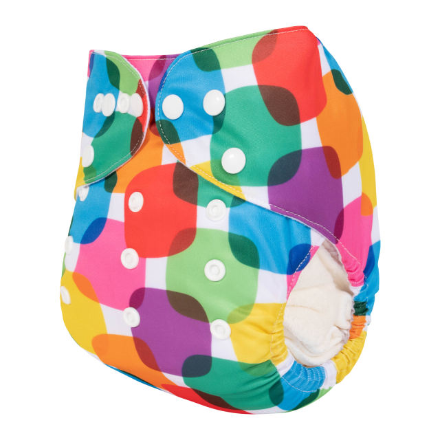 ALVABABY One Size Print Pocket Cloth Diaper-(H431A)