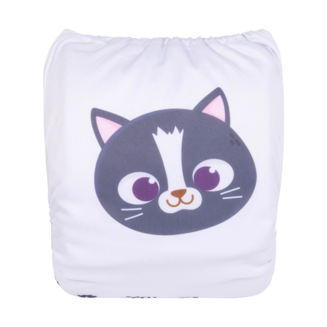 ALVABABY One Size Positioning Printed Cloth Diaper-(YDP187A)
