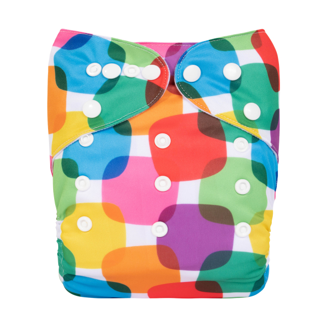 ALVABABY One Size Print Pocket Cloth Diaper-(H431A)