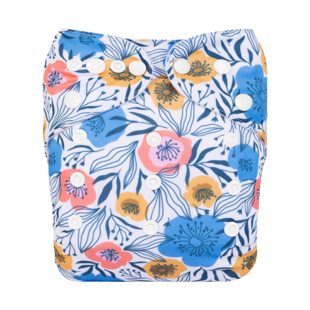 ALVABABY One Size Print Pocket Cloth Diaper-(H432A)