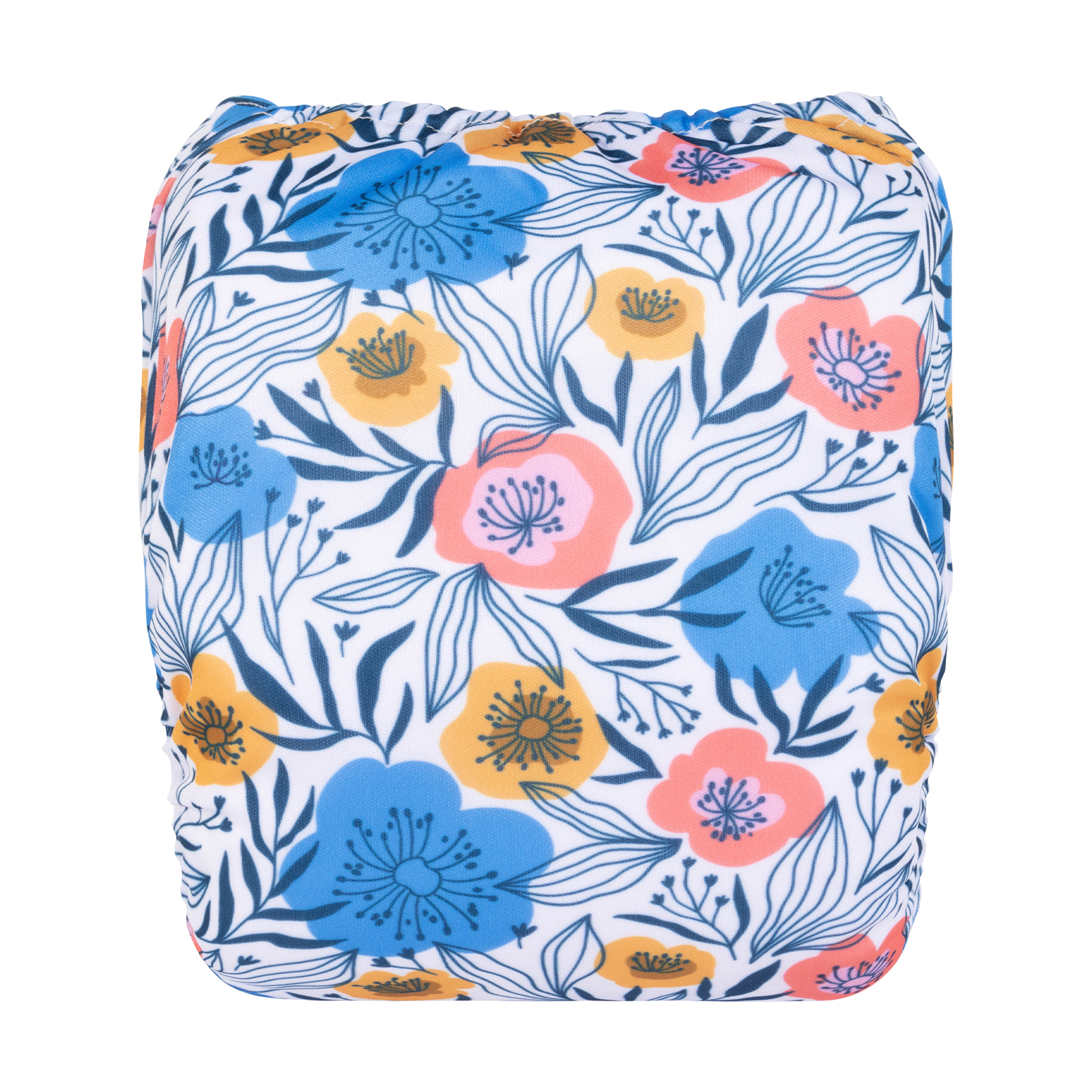 ALVABABY Print Cloth Diaper - One Size Adjustable Washable & Reusable Diaper for Babies and Toddlers (Flowers, H432A)