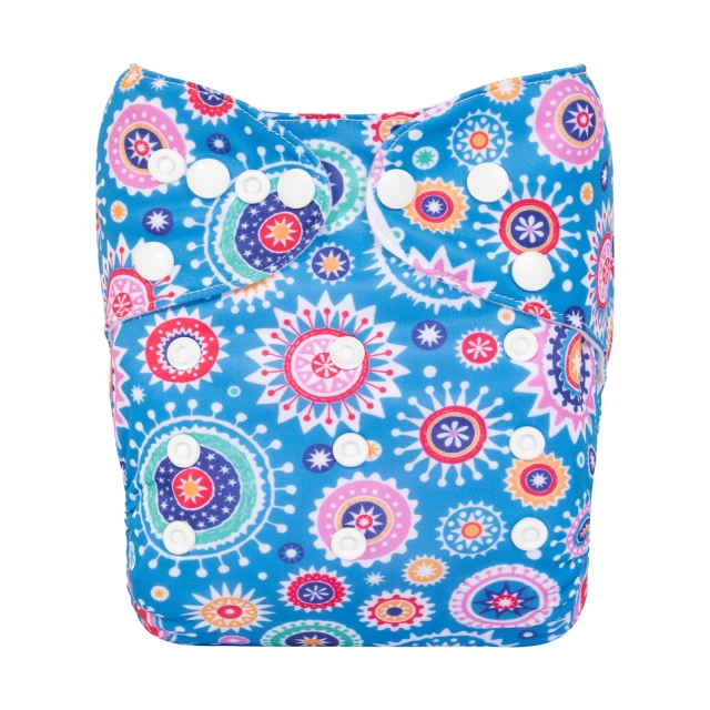 ALVABABY One Size Print Pocket Cloth Diaper-(H430A)