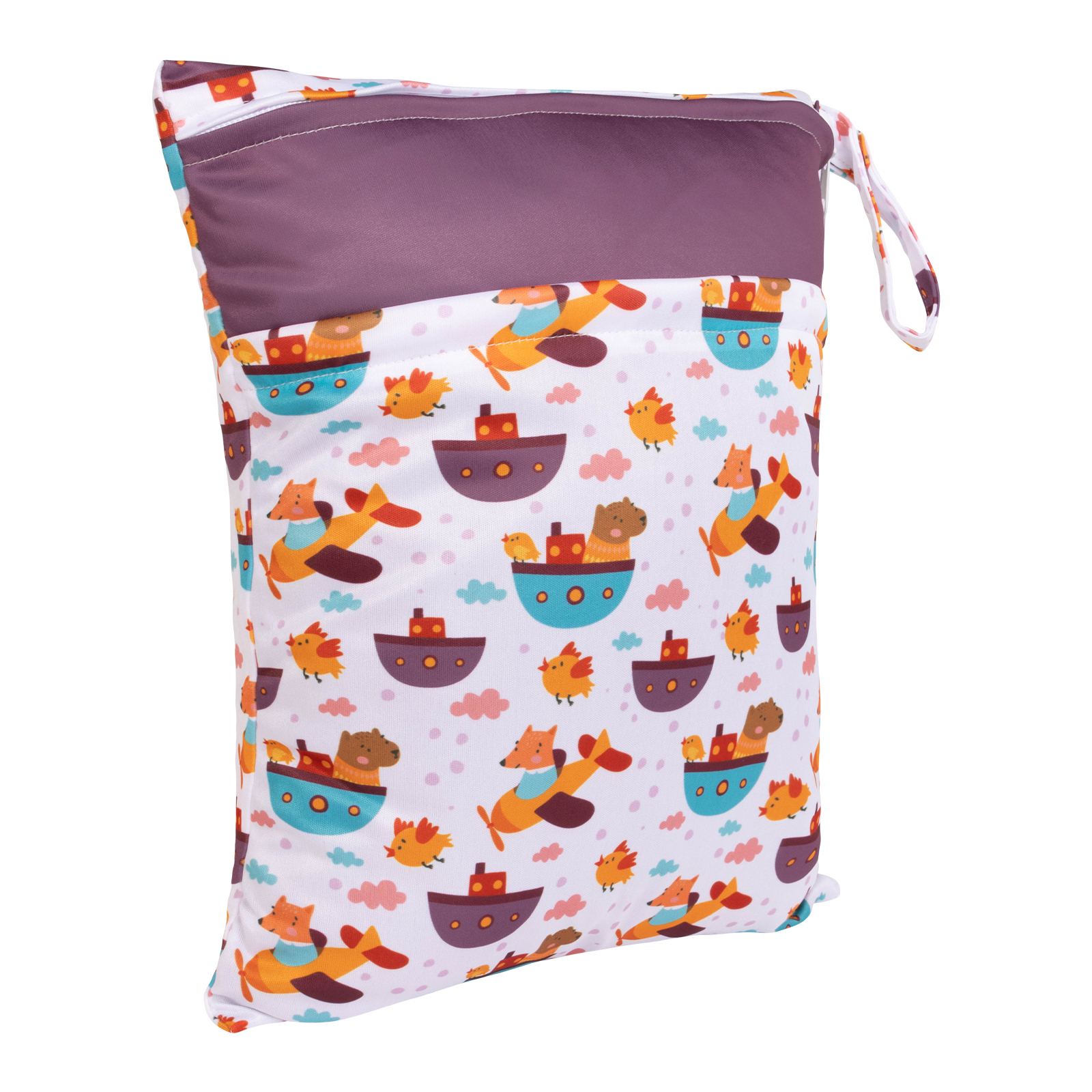 ALVABABY Diaper Wet/Dry Bag - Waterproof Reusable Bag for Cloth Diapers, Swimsuits, Travel, and Gym (L-YDP67A)