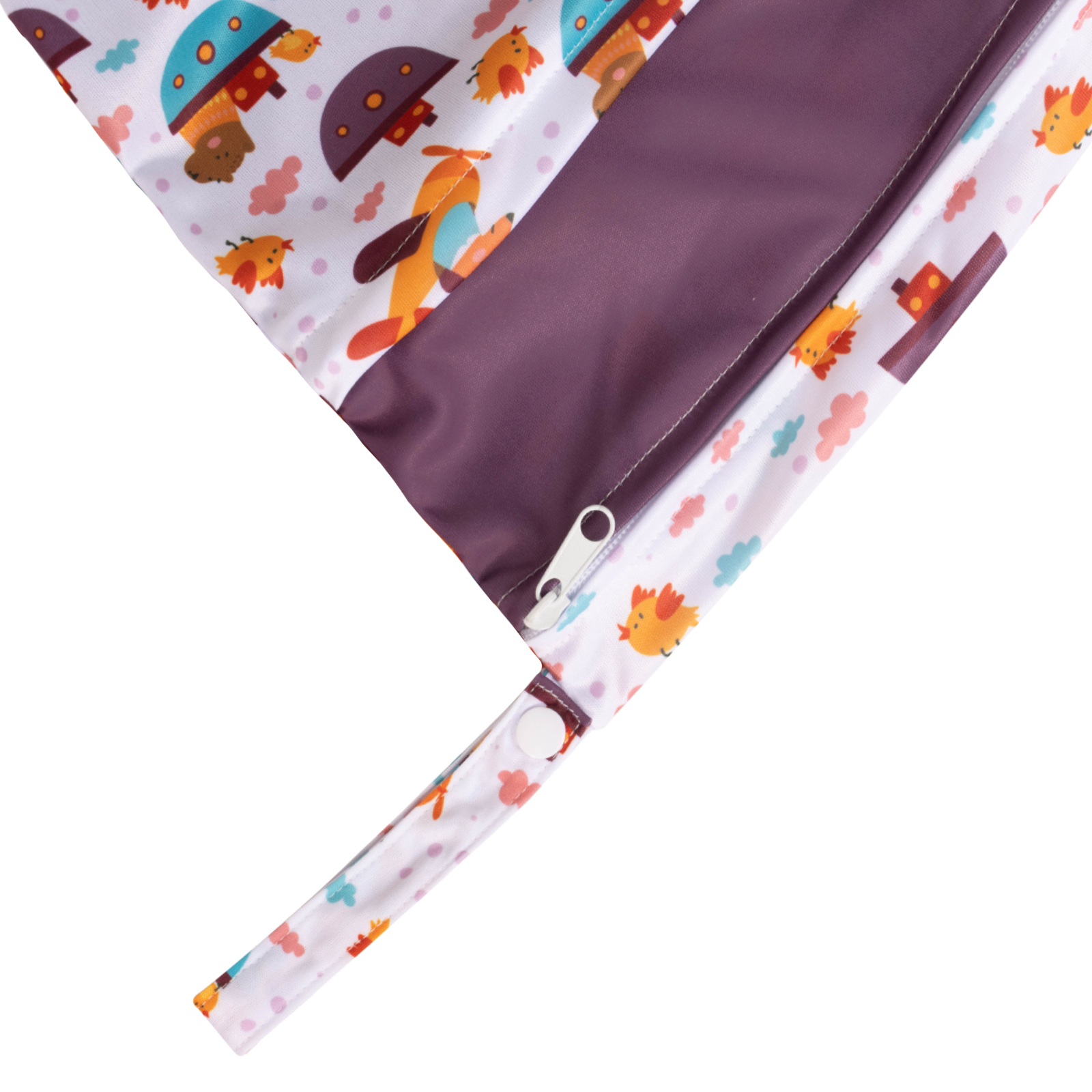 ALVABABY Diaper Wet/Dry Bag - Waterproof Reusable Bag for Cloth Diapers, Swimsuits, Travel, and Gym (L-YDP67A)