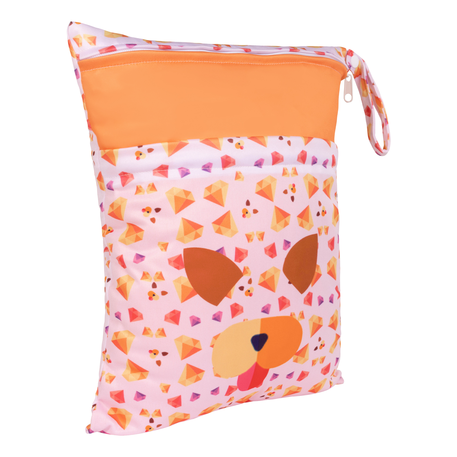 ALVABABY Diaper Wet/Dry Bag - Waterproof Reusable Bag for Cloth Diapers, Swimsuits, Travel, and Gym (L-YDP172A)