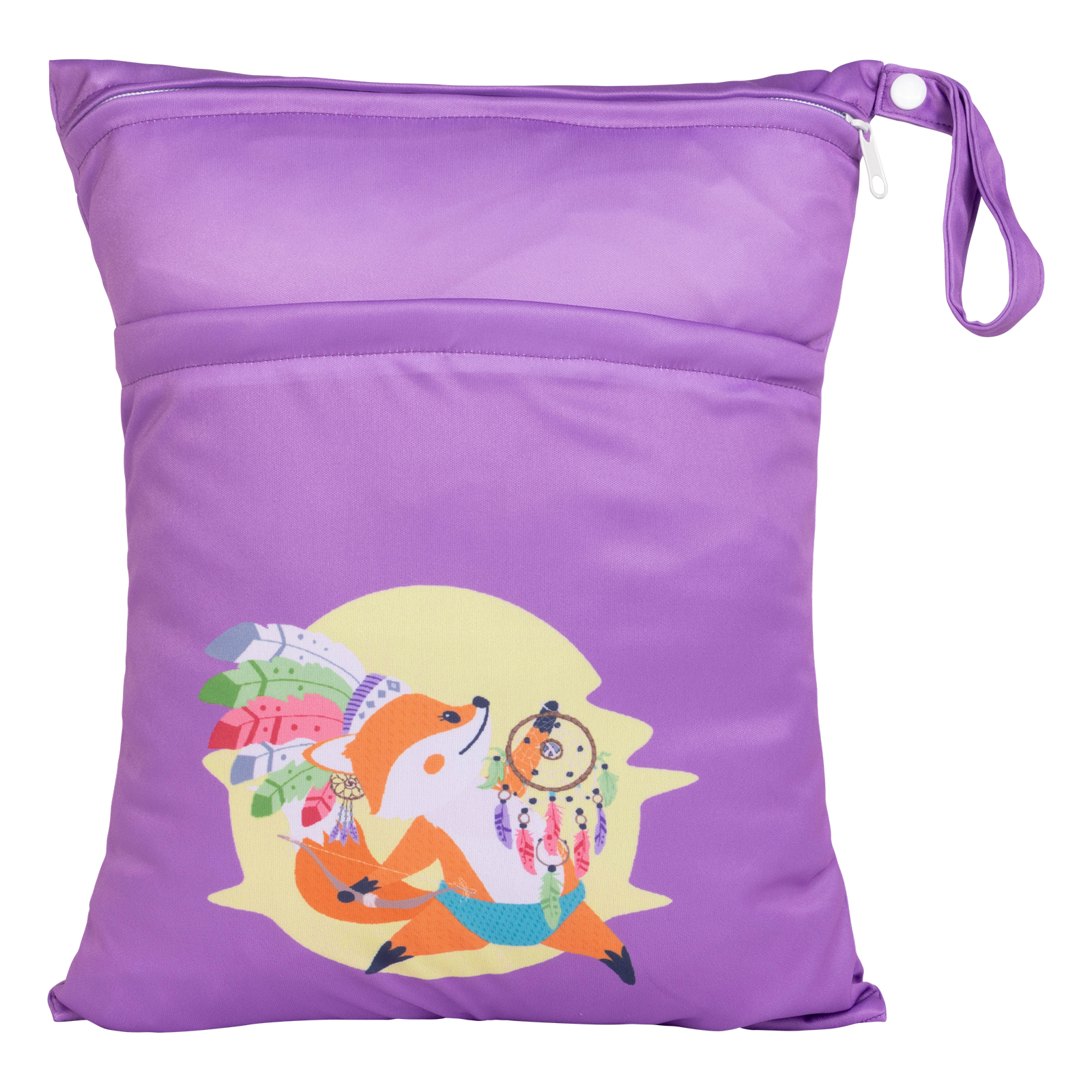 ALVABABY Diaper Wet/Dry Bag - Waterproof Reusable Bag for Cloth Diapers, Swimsuits, Travel, and Gym (L-YDP165A)