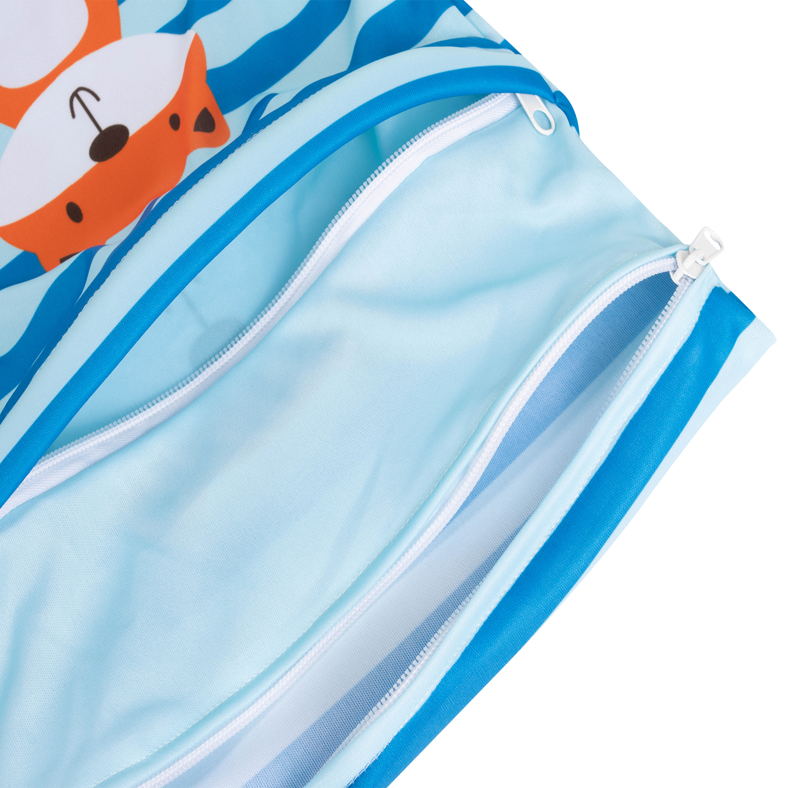 ALVABABY Diaper Wet/Dry Bag Waterproof Reusable with Two Zippered Pockets for Cloth Diapers, Swimsuits, Travel, and Gym (L-YD48A)