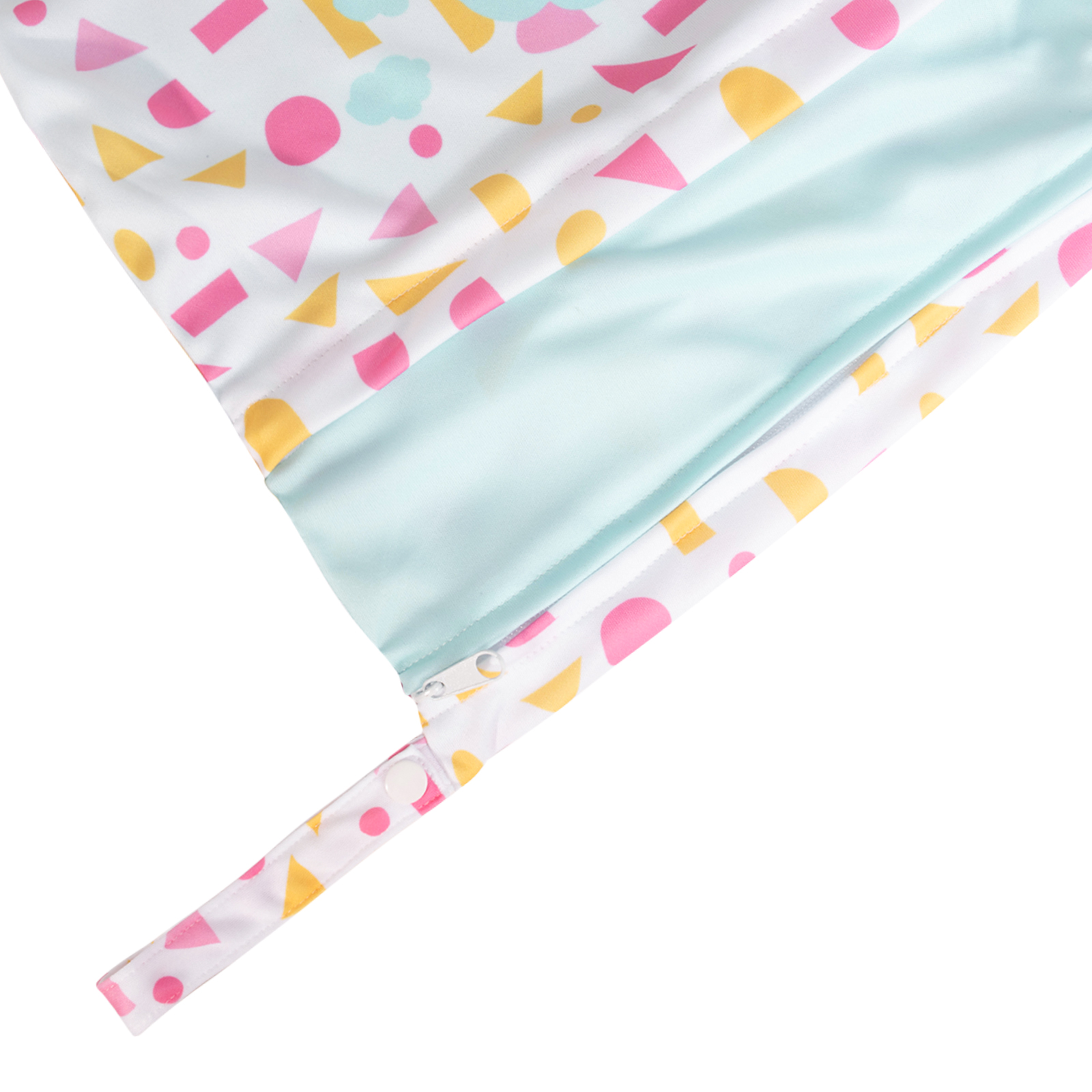 ALVABABY Diaper Wet/Dry Bag Waterproof Reusable with Two Zippered Pockets for Cloth Diapers, Swimsuits, Travel, and Gym (L-YDP164A)
