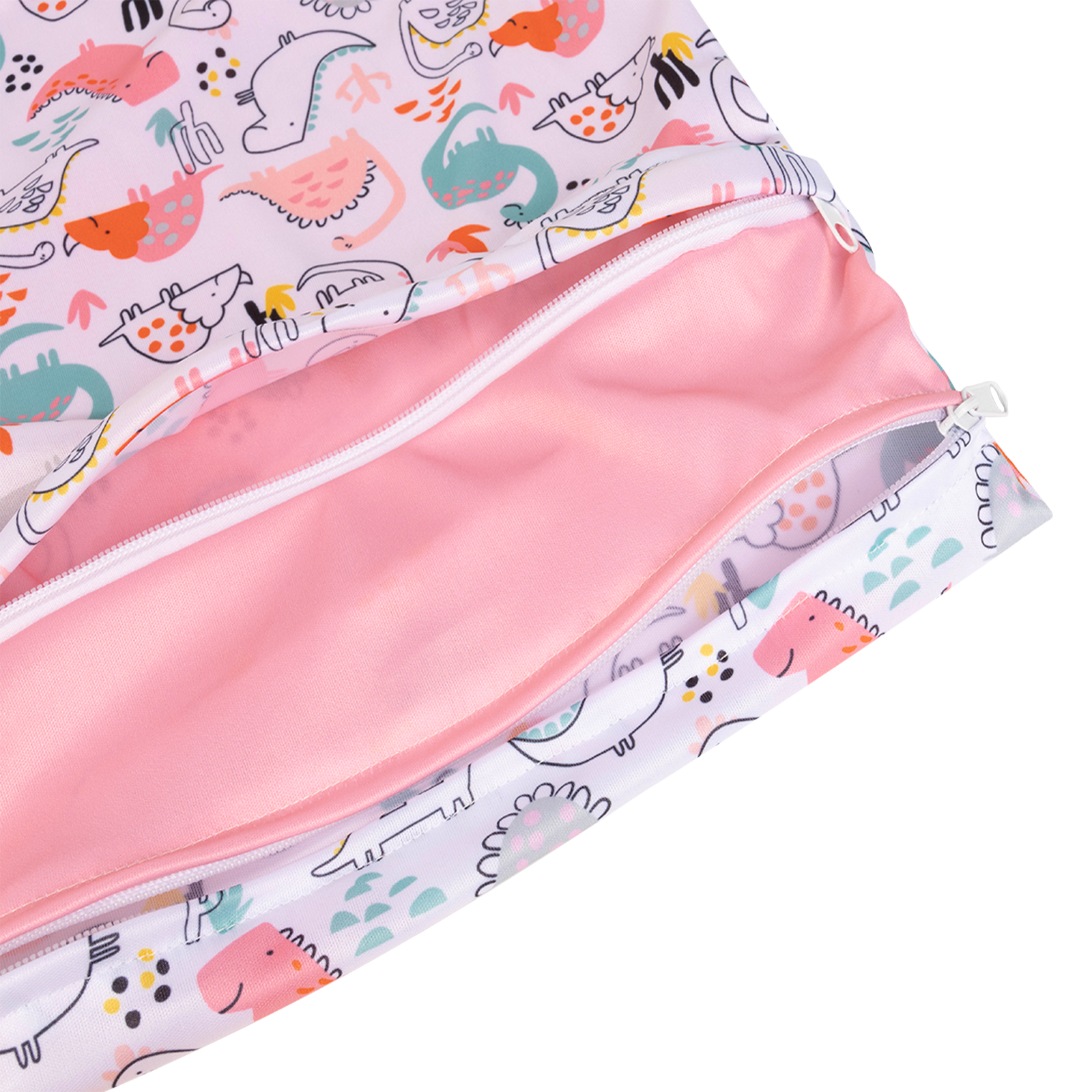ALVABABY Diaper Wet/Dry Bag Waterproof Reusable with Two Zippered Pockets for Cloth Diapers, Swimsuits, Travel, and Gym (L-YDP129A)