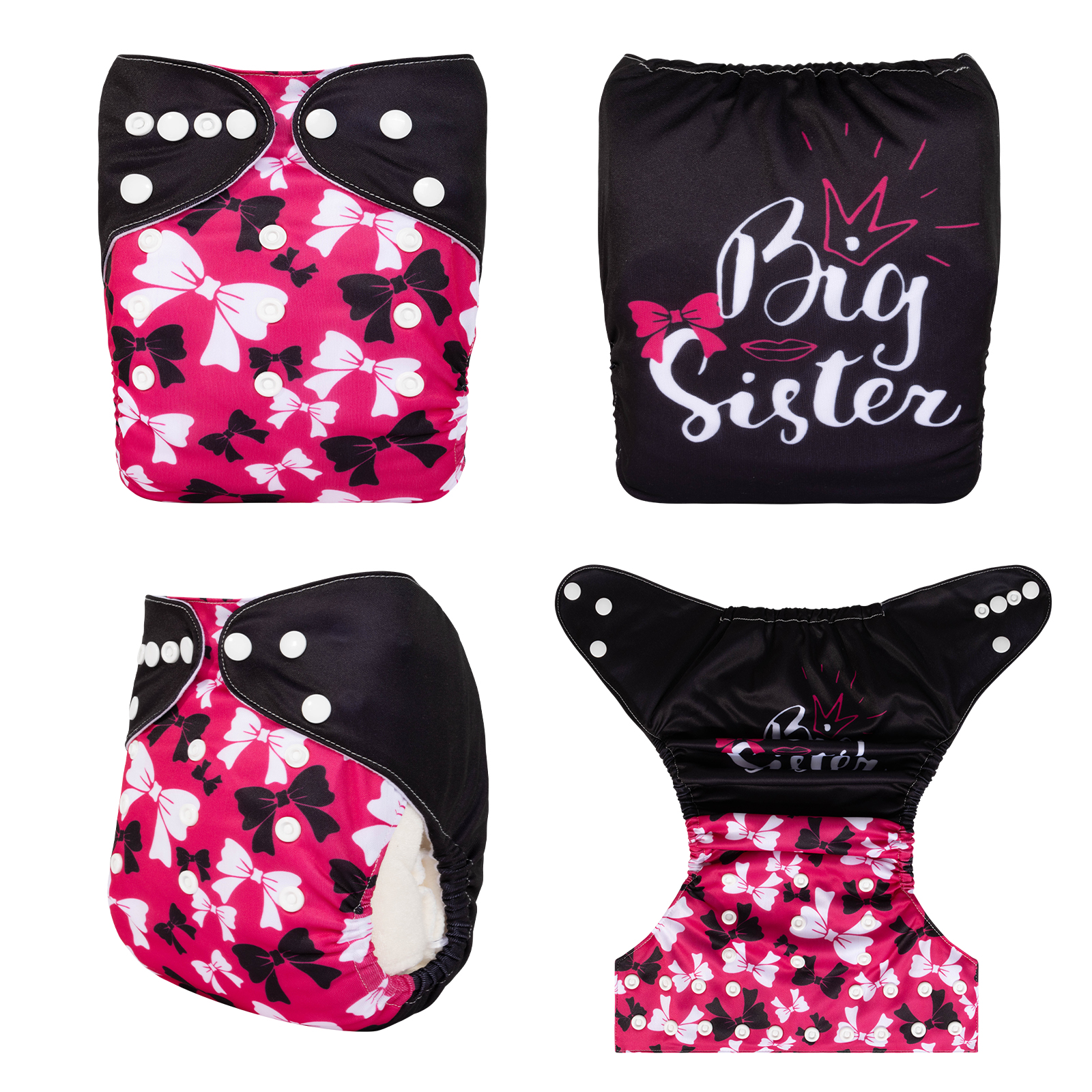 ALVABABY Positioning Cloth Diaper - One Size Adjustable Washable & Reusable Diaper for Babies and Toddlers (YDP186A)