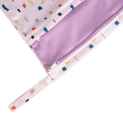 ALVABABY Diaper Wet Dry Bag with Two Zippered Pockets (L-YDP162A)