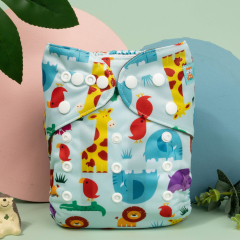 ALVABABY Bamboo Charcoal Diaper with one 4-layer Charcoal Insert  (CH-H160A)
