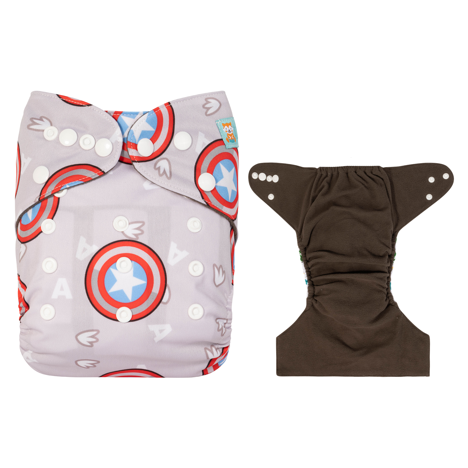 (All patterns) ALVABABY Bamboo Charcoal Cloth Diaper 1.0 with one 4-layer Charcoal Insert