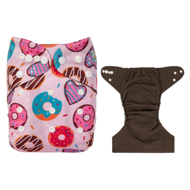 (New arrival) ALVABABY Bamboo Charcoal Diaper with one 4-layer Charcoal Insert