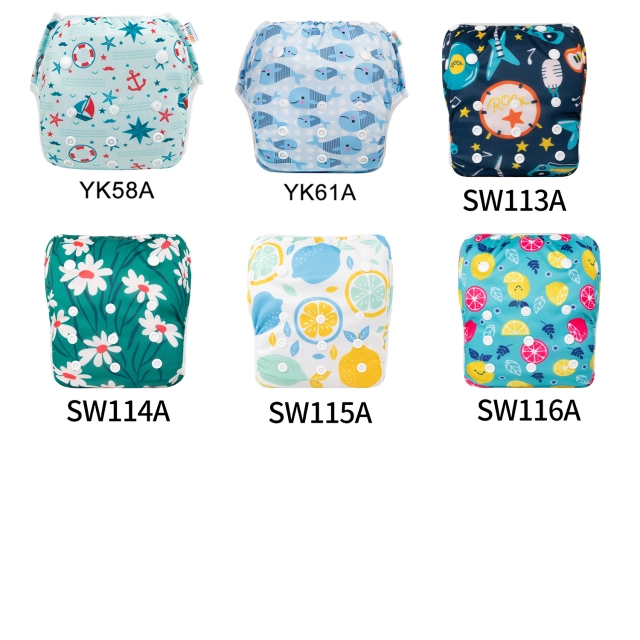 (Multi-Packs) One Size Printed Swim Diaper