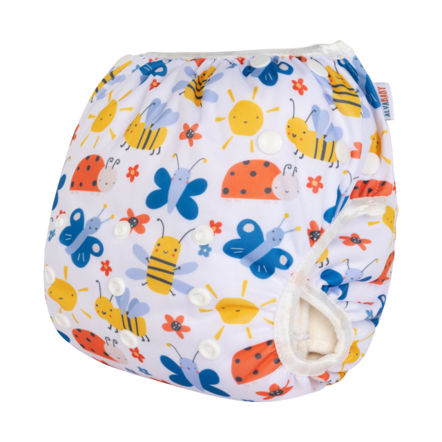 ALVABABY Big Size Positioning Printed Swim Diaper- Coconut tree(ZSWD-BS11A)