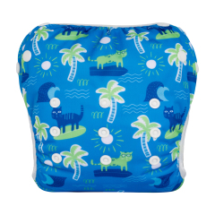 ALVABABY Big Size Positioning Printed Swim Diaper- Coconut tree(ZSWD-BS10A)