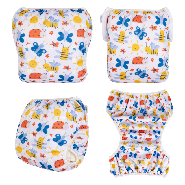 ALVABABY Big Size Positioning Printed Swim Diaper- Coconut tree(ZSWD-BS11A)