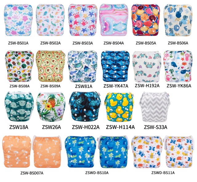 (New arrivals)ALVABABY Big Size Printed Swim Diaper