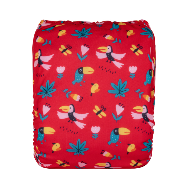 ALVABABY One Size Positioning Printed Cloth Diaper-(YDP193A)