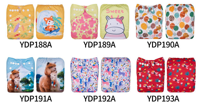 (Facebook Live)ALVABABY New Arrival of One Size Positioning Printed Cloth Diaper-With microfiber insert