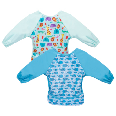 ALVABABY 2.0 Waterproof Long Sleeve Bibs, Baby Smock, Toddler Sleeved Bibs, Long Sleeve Bibs for Babies (2WDS04)