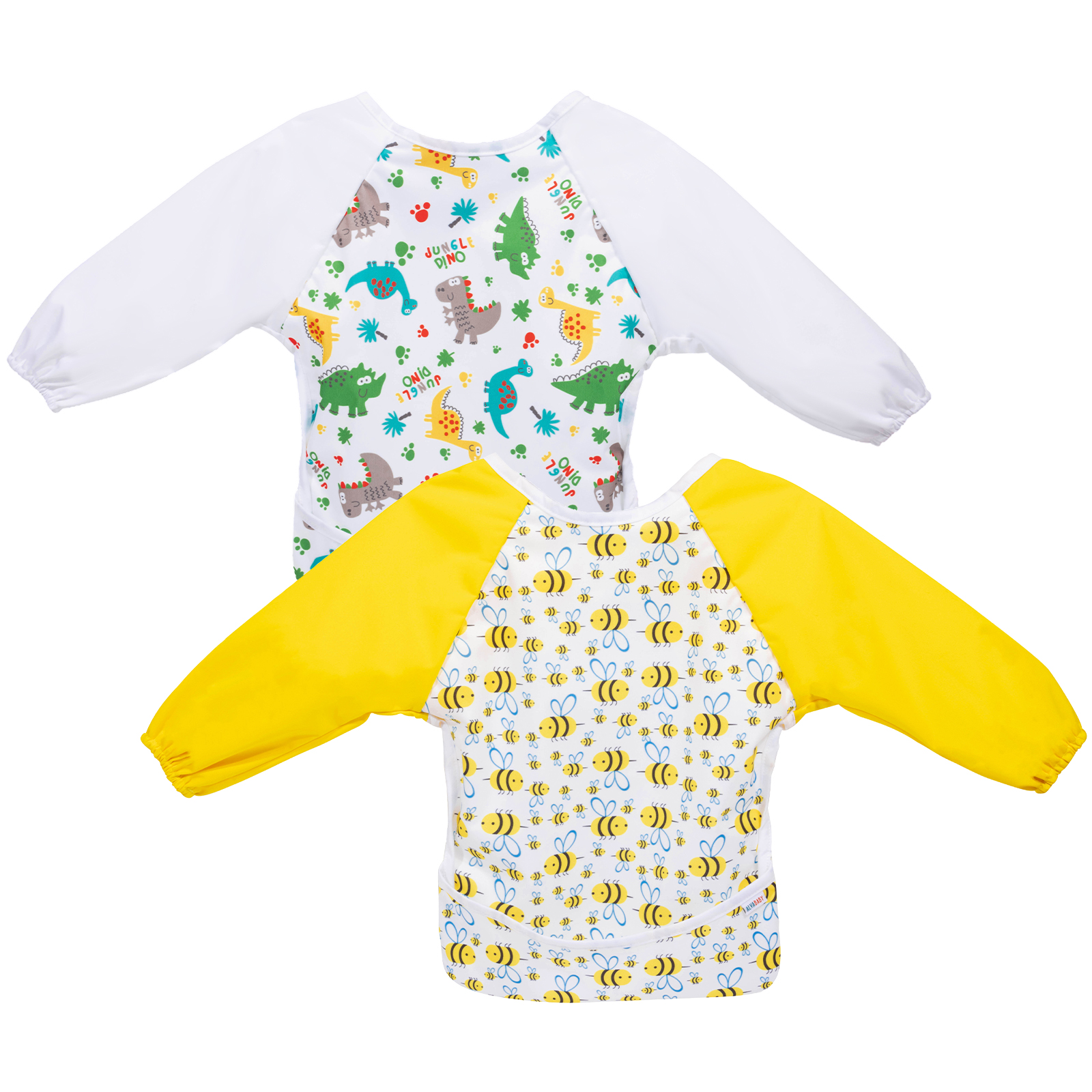 Babydream1 Waterproof Long Sleeve Baby Toddler Painting Feeding Smock Bib Apron Children Dustproof Breathable Smock