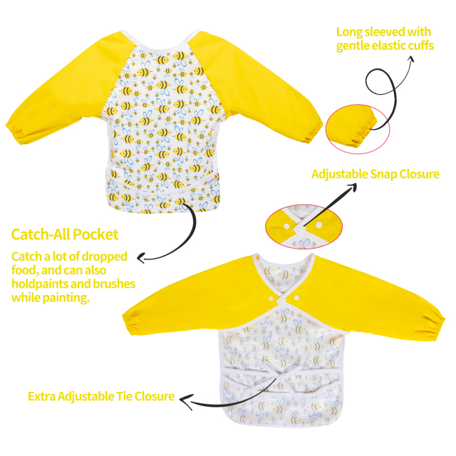 ALVABABY 2.0 Waterproof Long Sleeve Bibs