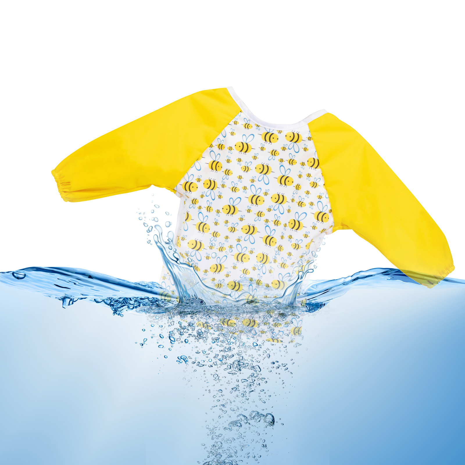 ALVABABY 2.0 Waterproof Long Sleeve Bibs, Baby Smock, Toddler Sleeved Bibs, Long Sleeve Bibs for Babies (2WDS03)