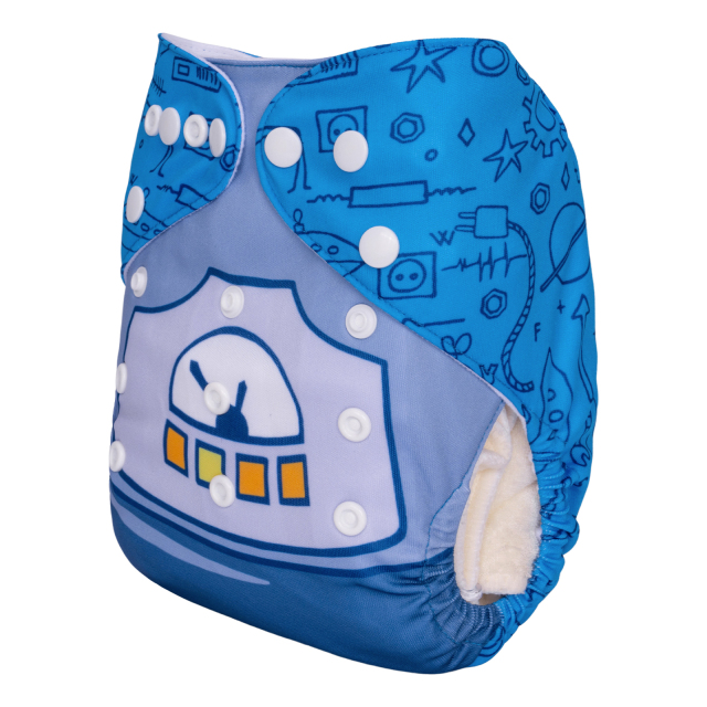 ALVABABY One Size Positioning Printed Cloth Diaper-ALVA(YDP197A)