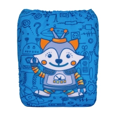 ALVABABY One Size Positioning Printed Cloth Diaper-ALVA fox(YDP197A)