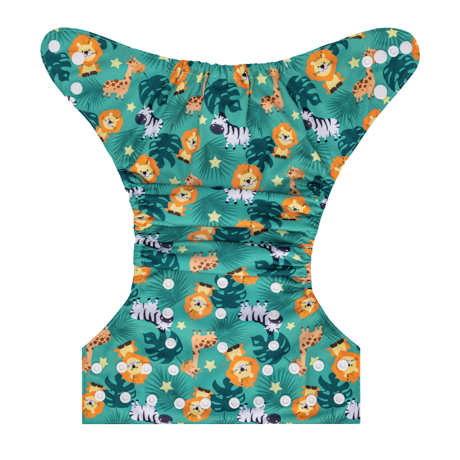 ALVABABY Positioning Cloth Diaper - One Size Adjustable Washable & Reusable Diaper for Babies and Toddlers (Lion, YDP195A)