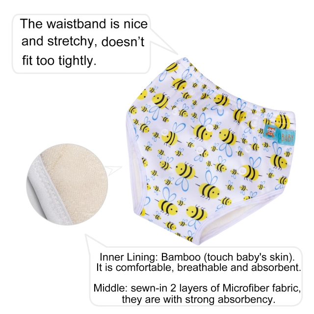 ALVABABY Printed Toddler Training Pant Training Underwear for Potty Training (XH117)