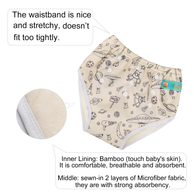 ALVABABY Printed Toddler Training Pant Training Underwear for Potty Training (XH132)