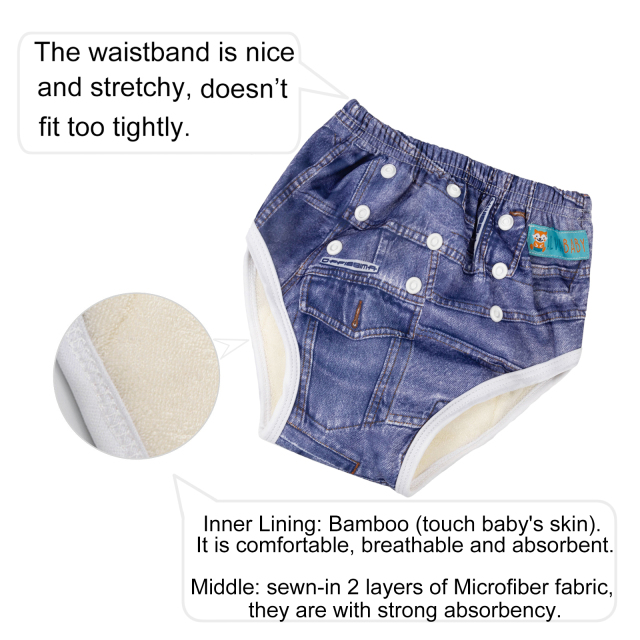 ALVABABY Printed Toddler Training Pant Training Underwear for Potty Training (XJ01)