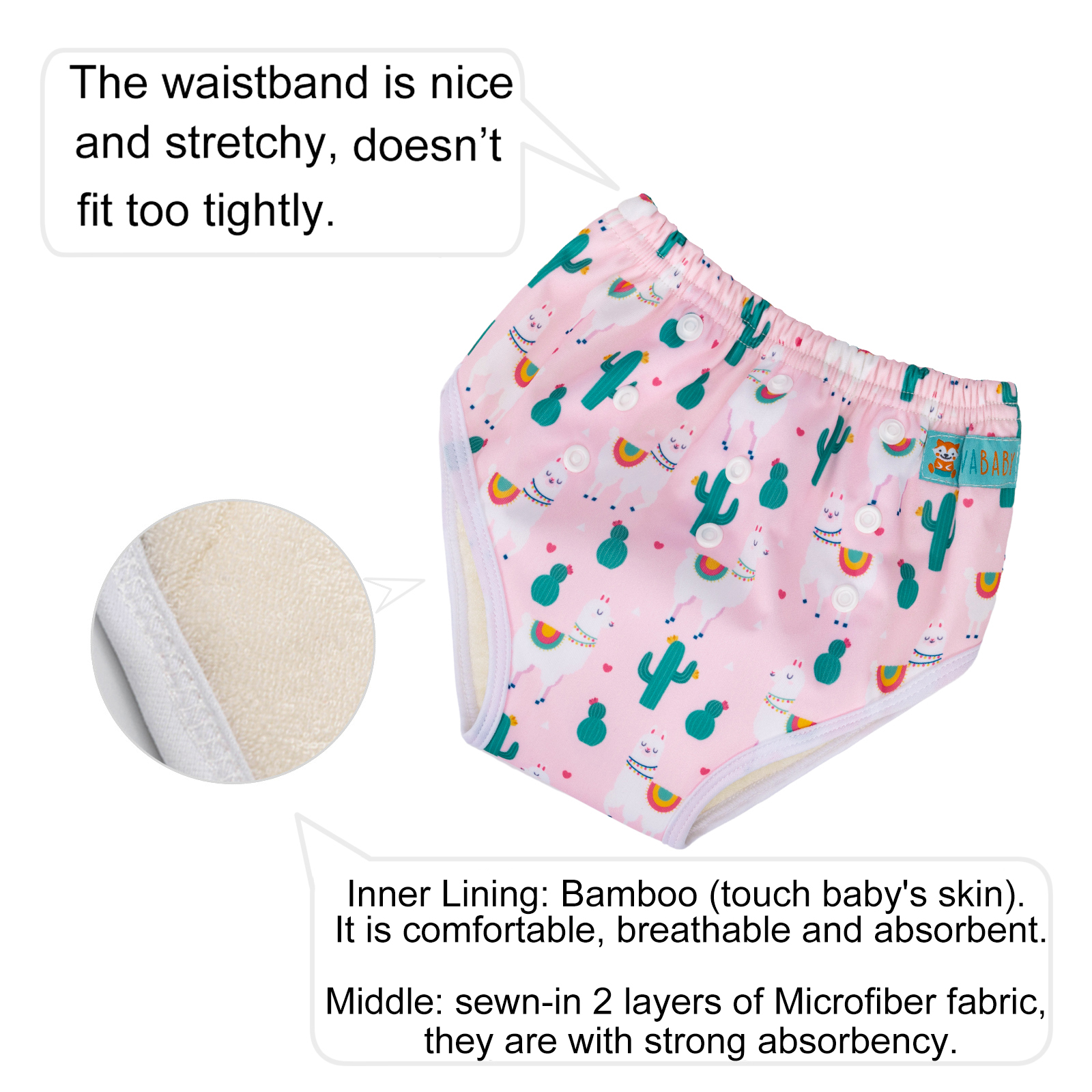 ALVABABY Printed Toddler Training Pant Training Underwear for