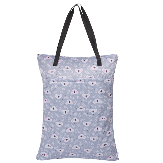 ALVABABY Large Wet Dry Bag,Waterproof Hanging Cloth Bag with Double Zippered Pockets (HL-YX35A)