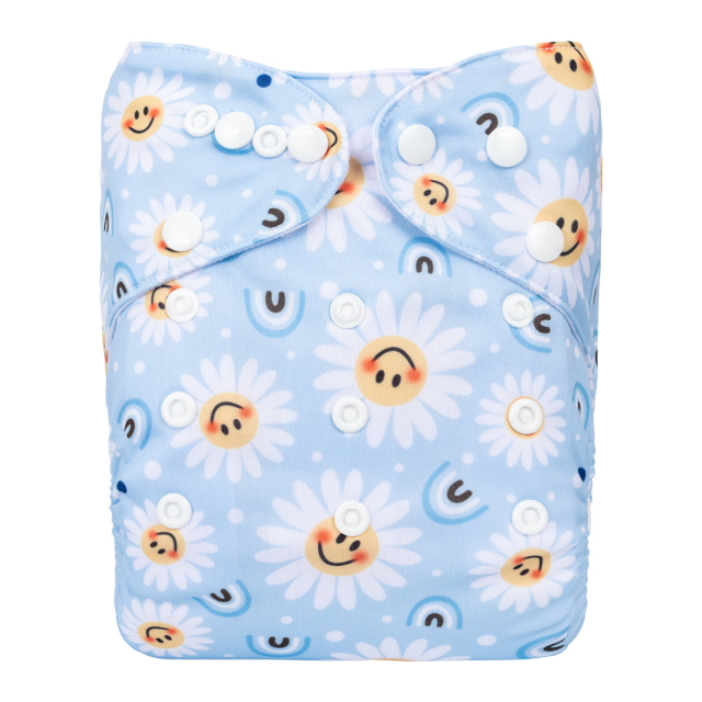 ALVABABY One Size Print Pocket Cloth Diaper-(H433A)