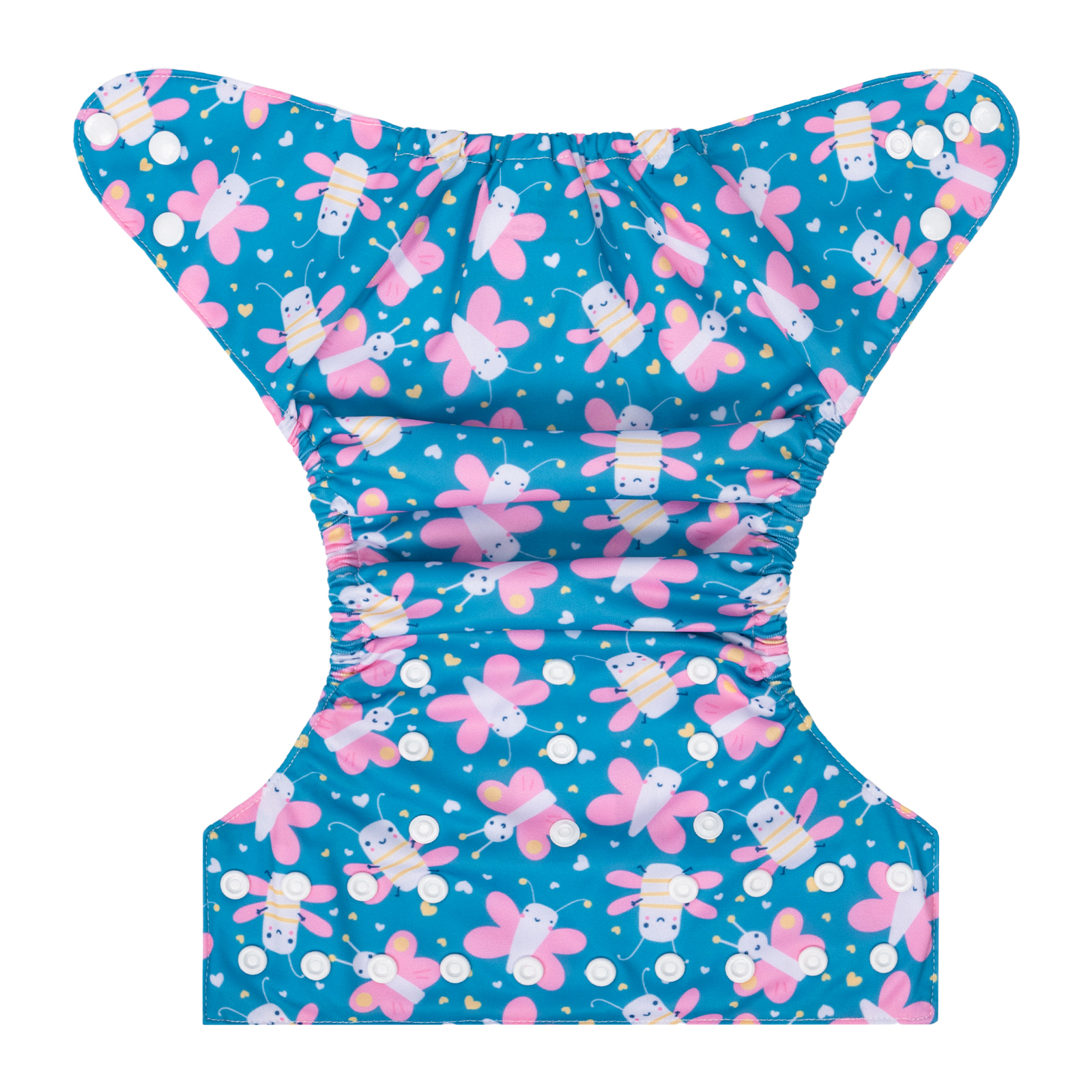 ALVABABY Print Cloth Diaper - One Size Adjustable Washable & Reusable Diaper for Babies and Toddlers (Butterfly, H436A)