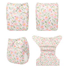 ALVABABY One Size Print Pocket Cloth Diaper-(H434A)