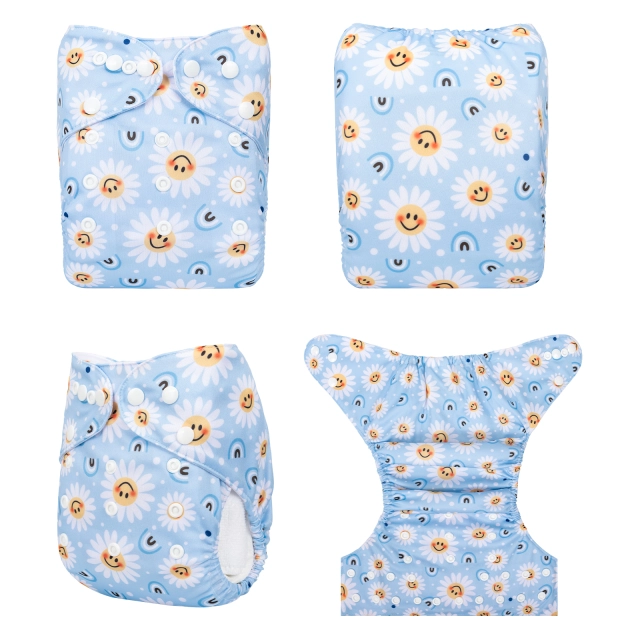 ALVABABY One Size Print Pocket Cloth Diaper-(H433A)